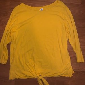 perfect for fall...yellow, with tie detail